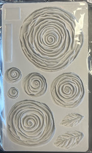 Silicone Mold- Roses and Leaves $12.99