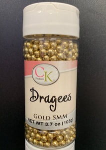 Dragees - Gold 5mm $5.19