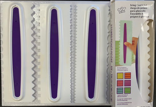 Scrapers Set of 3 - Icing Comb Set $9.99 ATECO